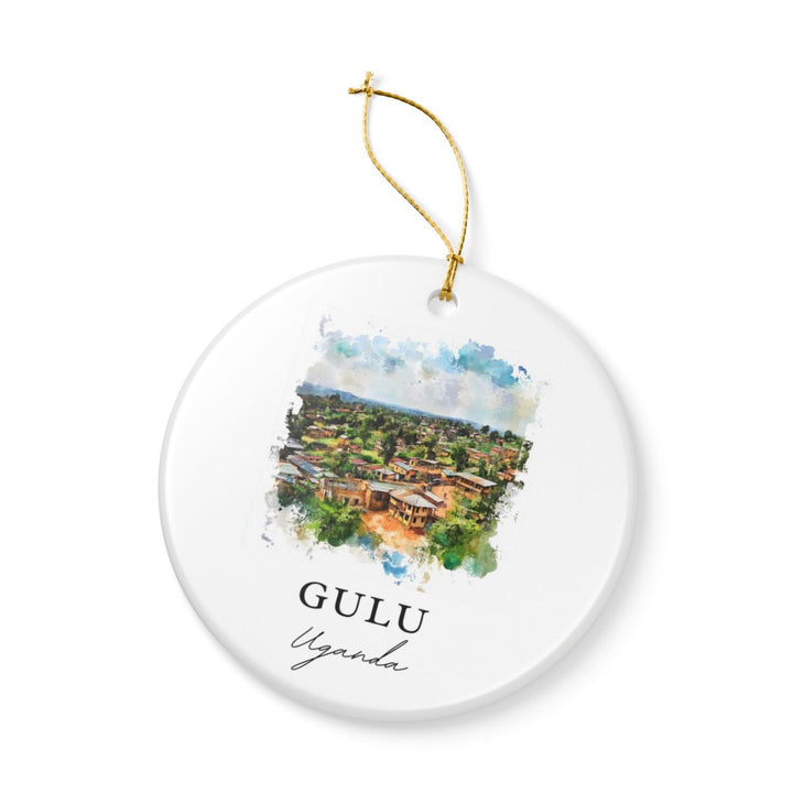 Gulu Uganda Ornament: Unique Gulu Uganda Souvenir, Gulu Uganda Xmas Decor, and Authentic Gulu Uganda Gift