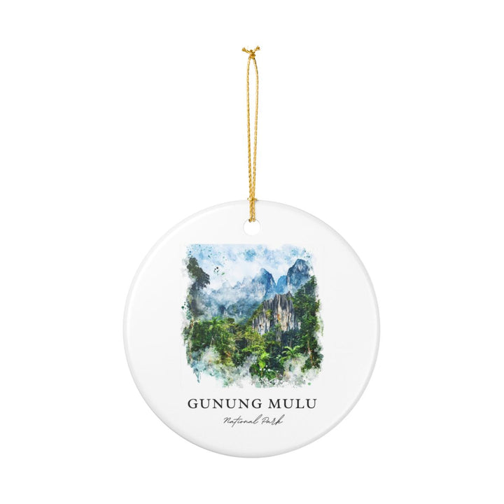 Gunung Mulu National Park Malaysia Ornament: Unique Gunung Mulu National Park Souvenir, Gunung Mulu National Park Malaysia Xmas Decor, and Authentic Gunung Mulu National Park Gift