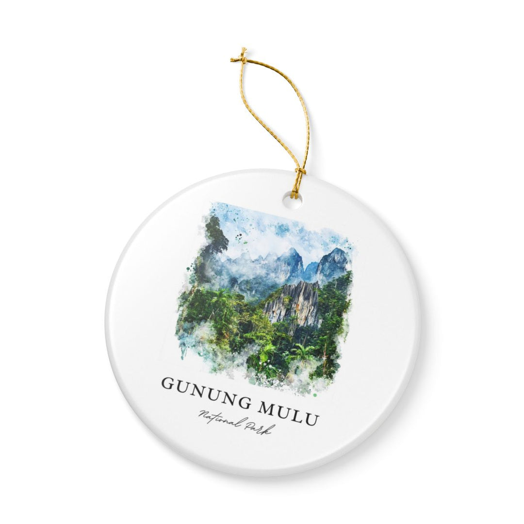 Gunung Mulu National Park Malaysia Ornament: Unique Gunung Mulu National Park Souvenir, Gunung Mulu National Park Malaysia Xmas Decor, and Authentic Gunung Mulu National Park Gift