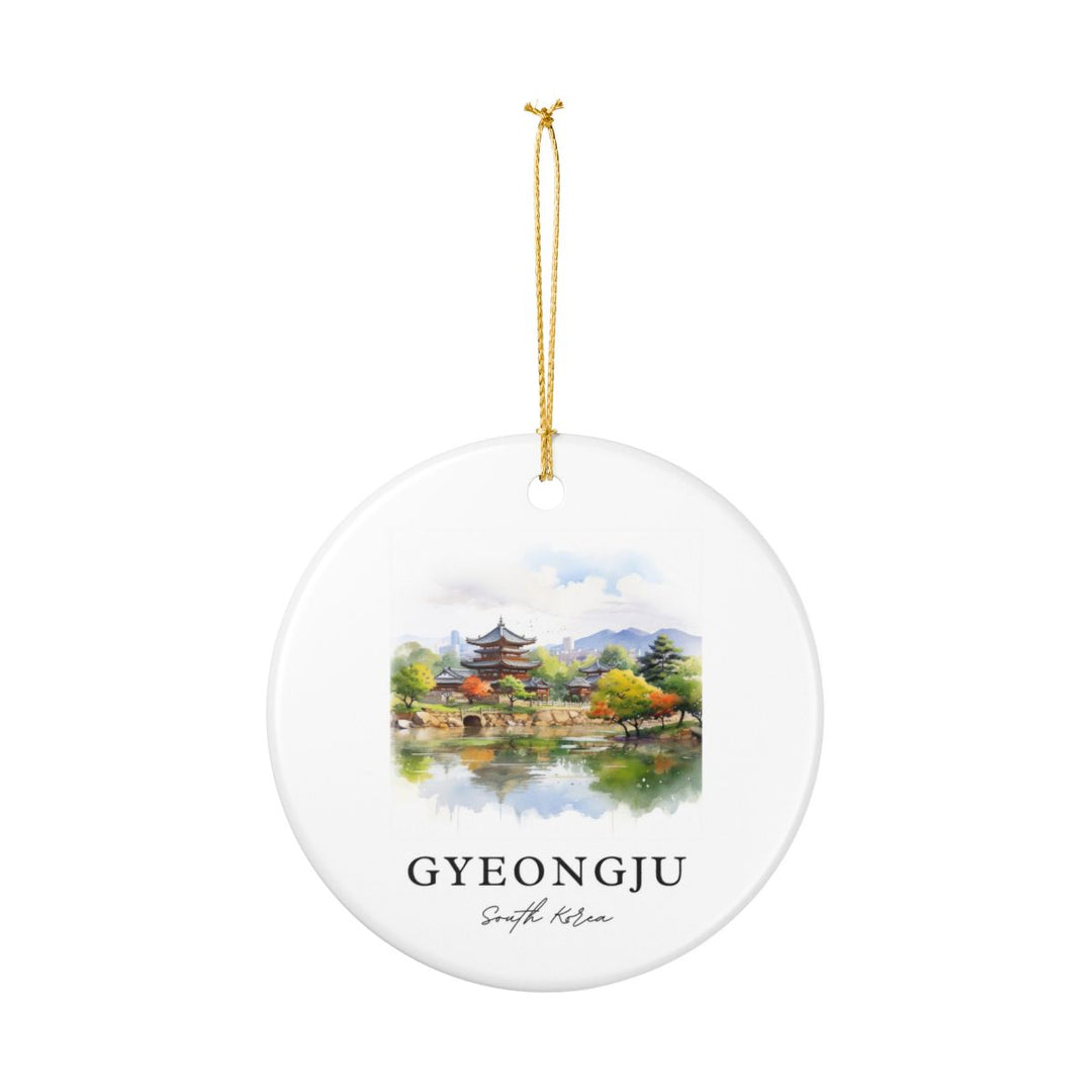 Gyeongju South Korea Ornament: Unique Gyeongju Souvenir, Gyeongju South Korea Xmas Decor, and Authentic Gyeongju Gift