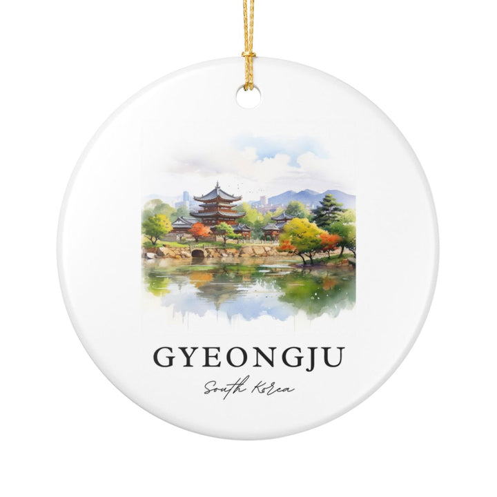 Gyeongju South Korea Ornament: Unique Gyeongju Souvenir, Gyeongju South Korea Xmas Decor, and Authentic Gyeongju Gift