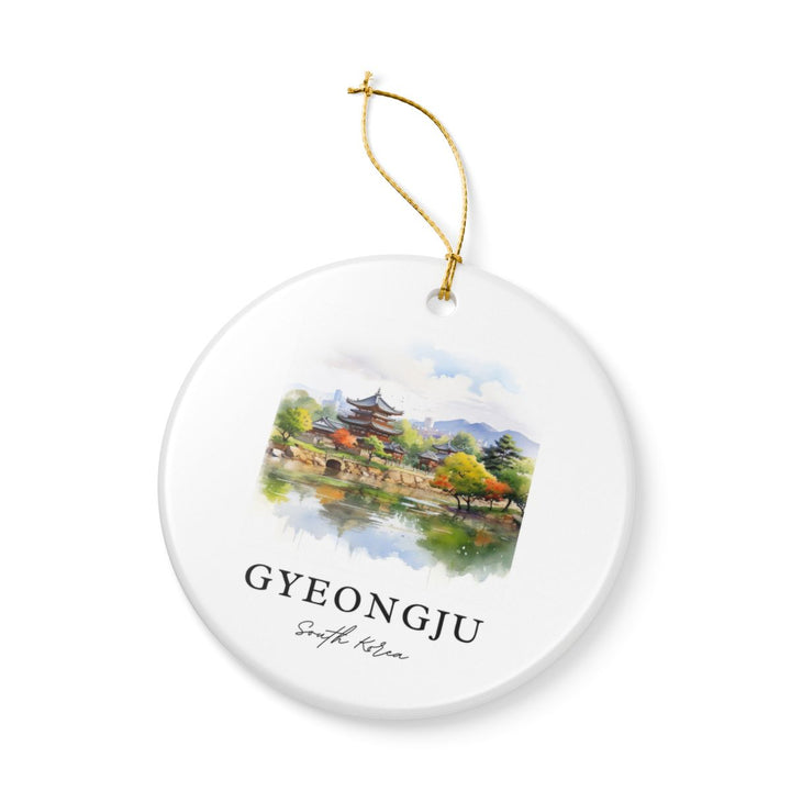 Gyeongju South Korea Ornament: Unique Gyeongju Souvenir, Gyeongju South Korea Xmas Decor, and Authentic Gyeongju Gift