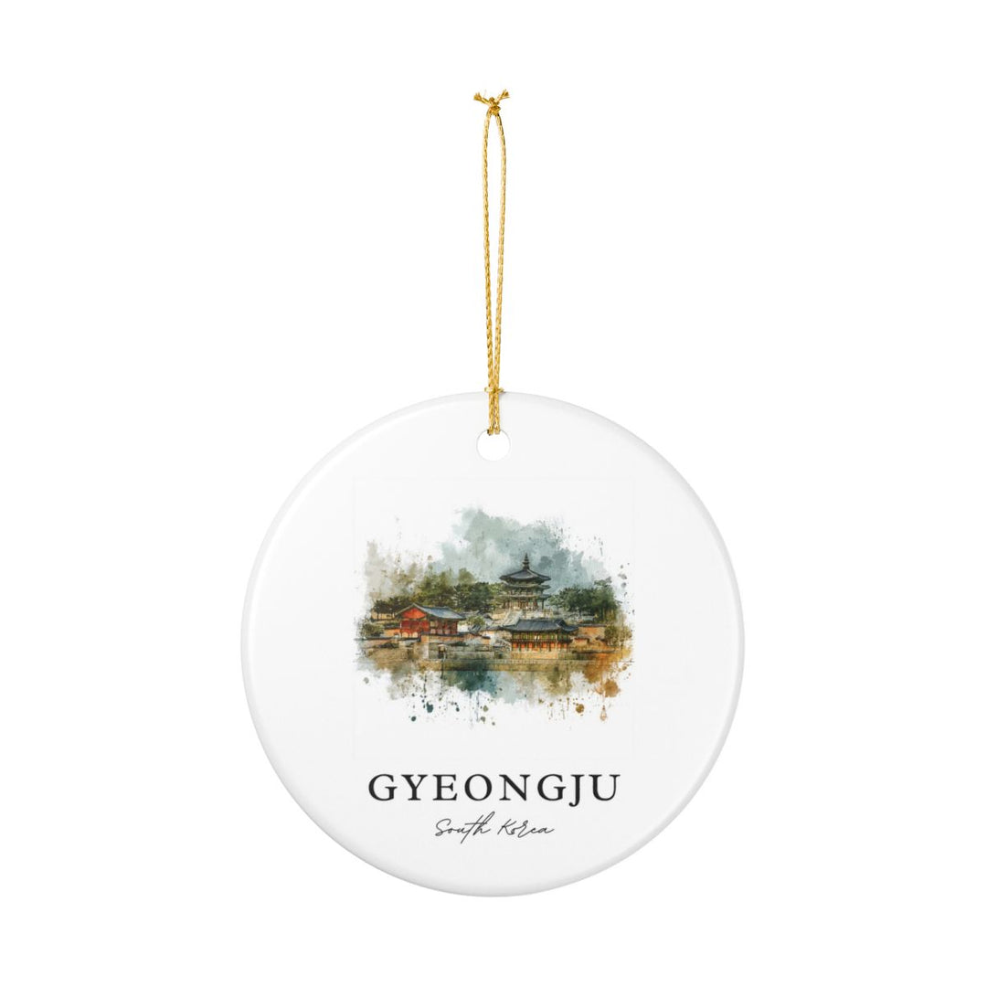 Gyeongju South Korea Ornament: Unique Gyeongju Souvenir, Gyeongju South Korea Xmas Decor, and Authentic Gyeongju Gift