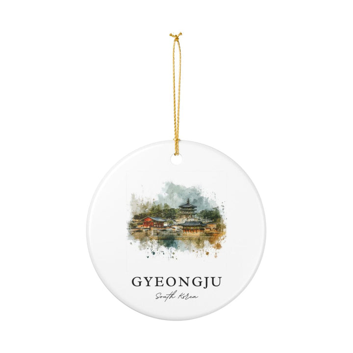 Gyeongju South Korea Ornament: Unique Gyeongju Souvenir, Gyeongju South Korea Xmas Decor, and Authentic Gyeongju Gift