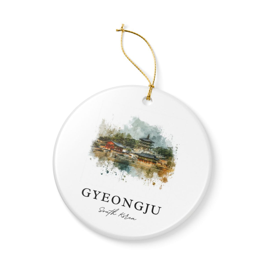 Gyeongju South Korea Ornament: Unique Gyeongju Souvenir, Gyeongju South Korea Xmas Decor, and Authentic Gyeongju Gift
