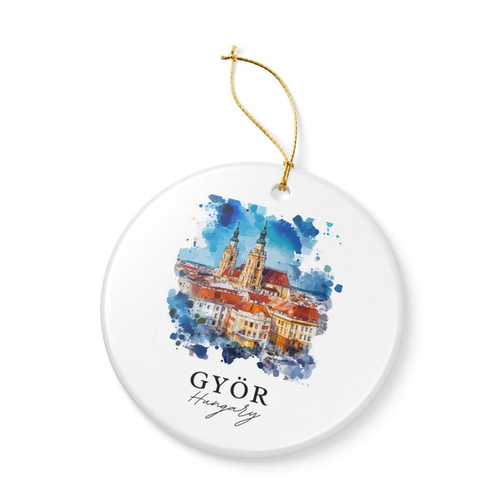 Gyor Ornament: Unique Gyor Souvenir, Gyor Xmas Decor, and Authentic Gyor Gift