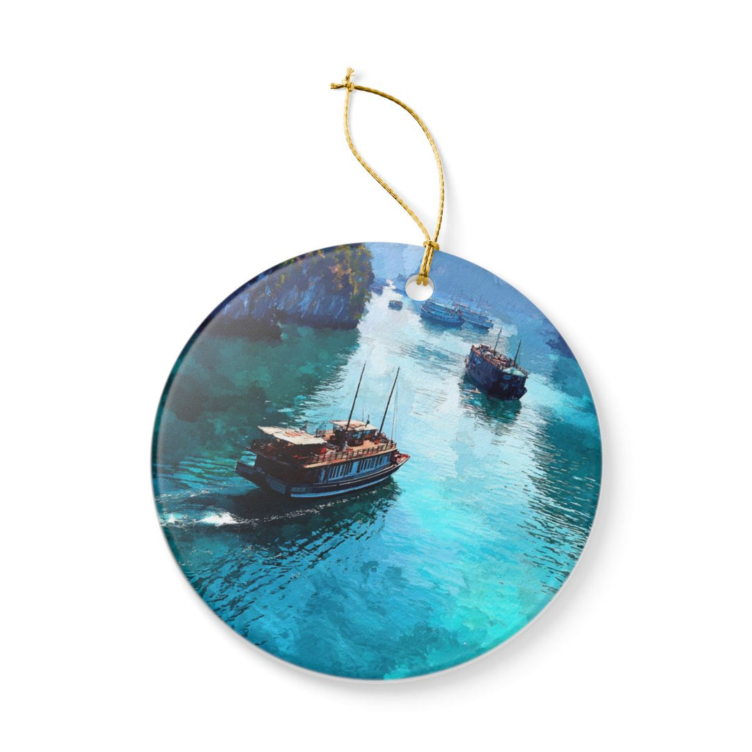 Ha Long Bay Vietnam Ornament: Unique Ha Long Bay Souvenir, Ha Long Bay Vietnam Xmas Decor, and Authentic Ha Long Bay Gift