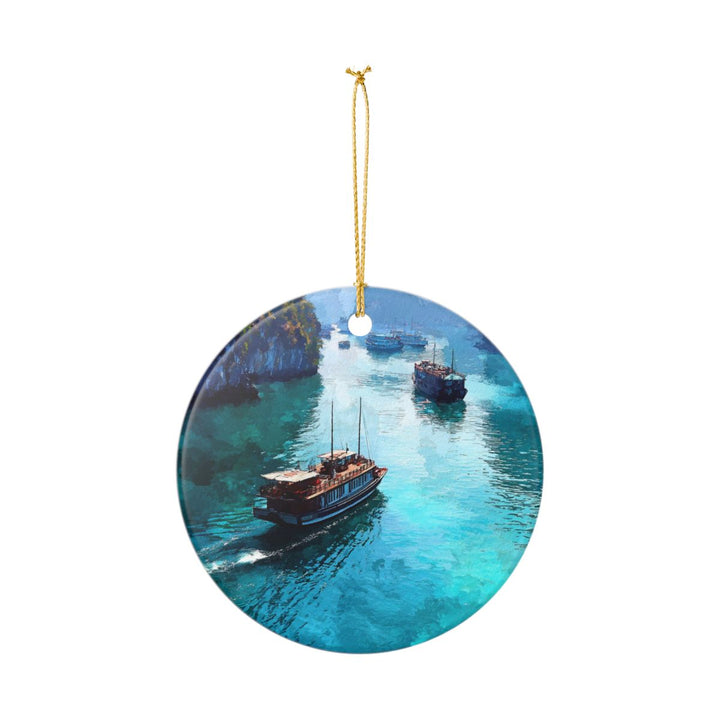 Ha Long Bay Vietnam Ornament: Unique Ha Long Bay Souvenir, Ha Long Bay Vietnam Xmas Decor, and Authentic Ha Long Bay Gift