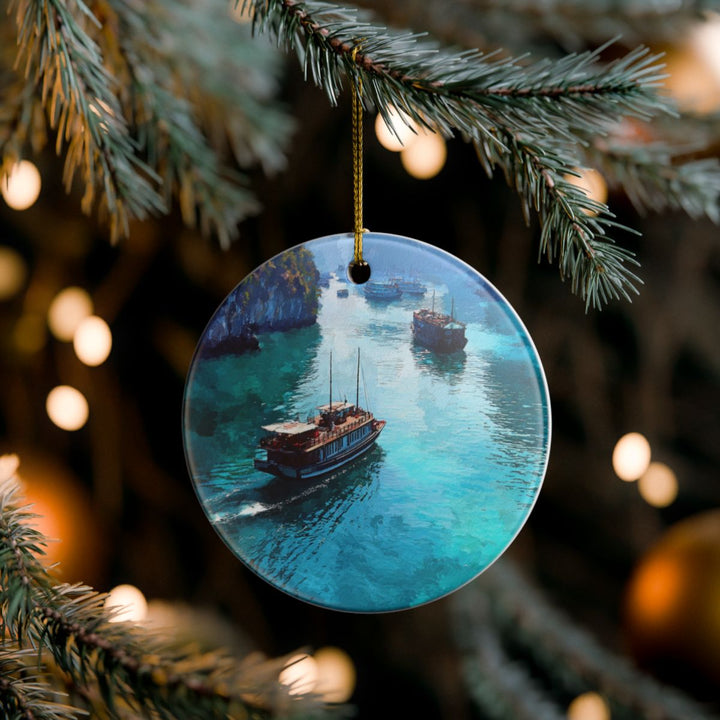 Ha Long Bay Vietnam Ornament: Unique Ha Long Bay Souvenir, Ha Long Bay Vietnam Xmas Decor, and Authentic Ha Long Bay Gift