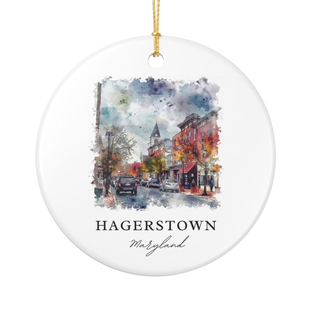 Hagerstown Maryland Ornament: Unique Hagerstown Souvenir, Hagerstown Maryland Xmas Decor, and Authentic Hagerstown Gift