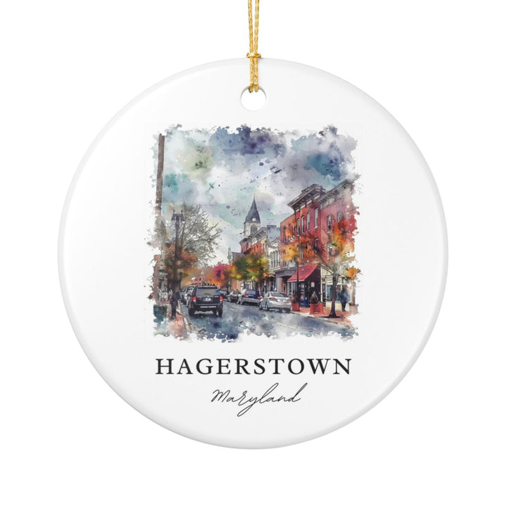 Hagerstown Maryland Ornament: Unique Hagerstown Souvenir, Hagerstown Maryland Xmas Decor, and Authentic Hagerstown Gift