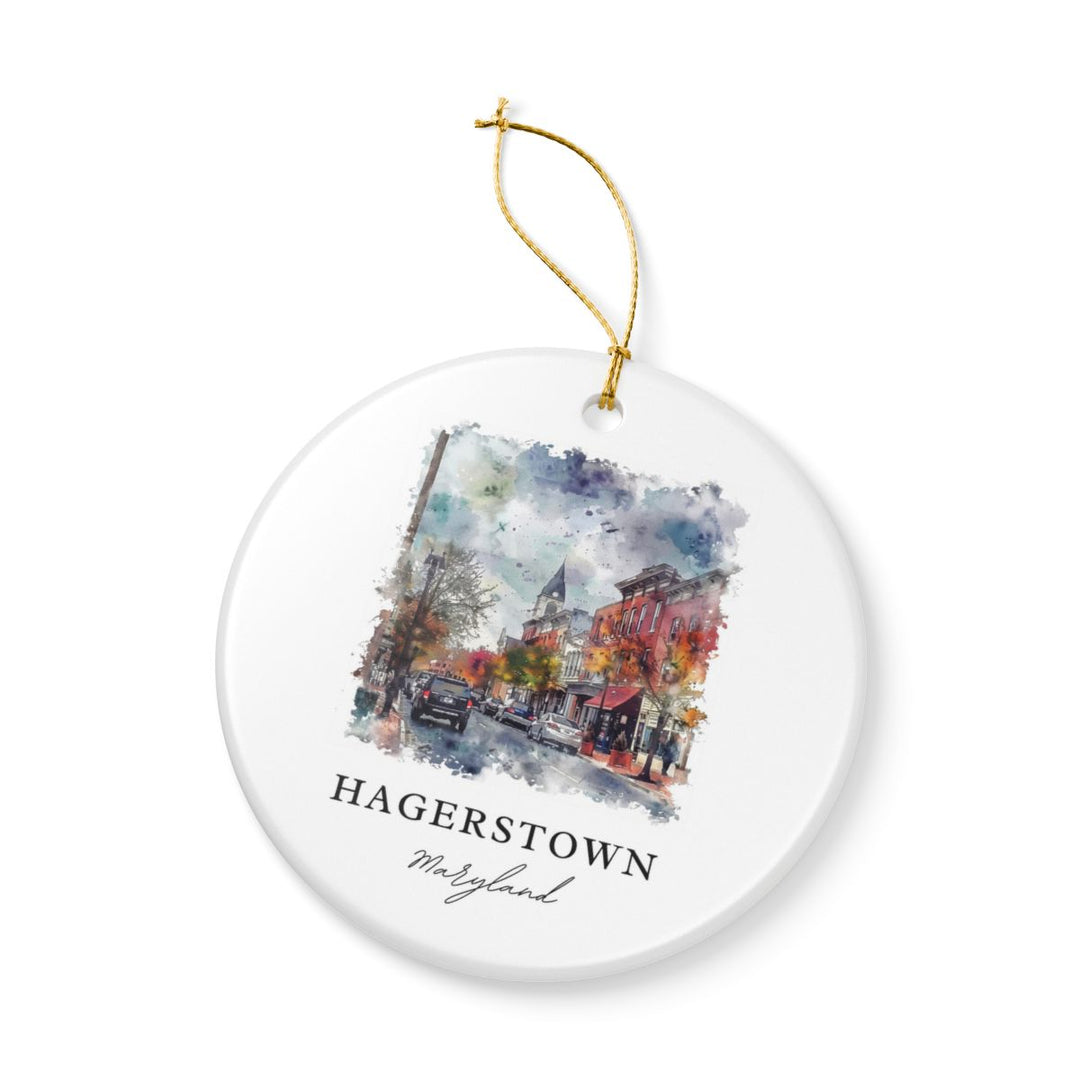 Hagerstown Maryland Ornament: Unique Hagerstown Souvenir, Hagerstown Maryland Xmas Decor, and Authentic Hagerstown Gift