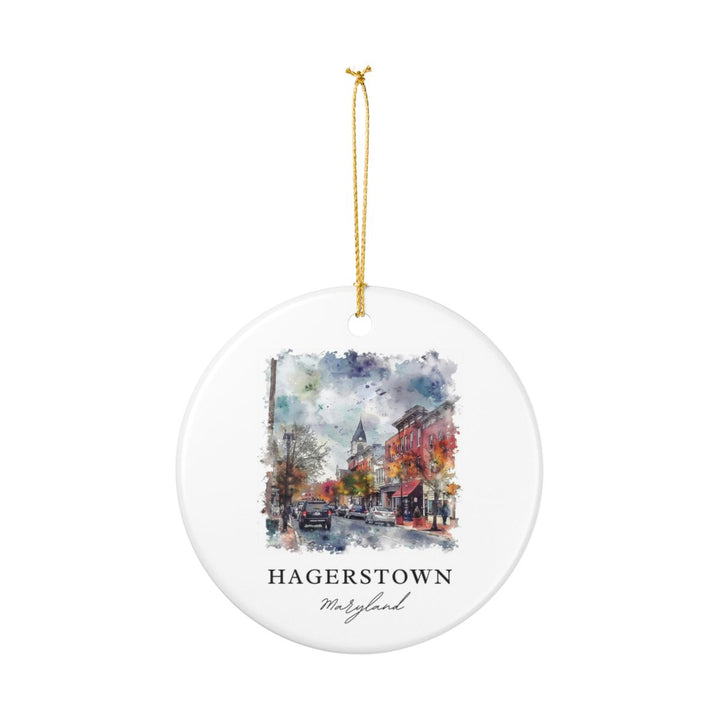 Hagerstown Maryland Ornament: Unique Hagerstown Souvenir, Hagerstown Maryland Xmas Decor, and Authentic Hagerstown Gift