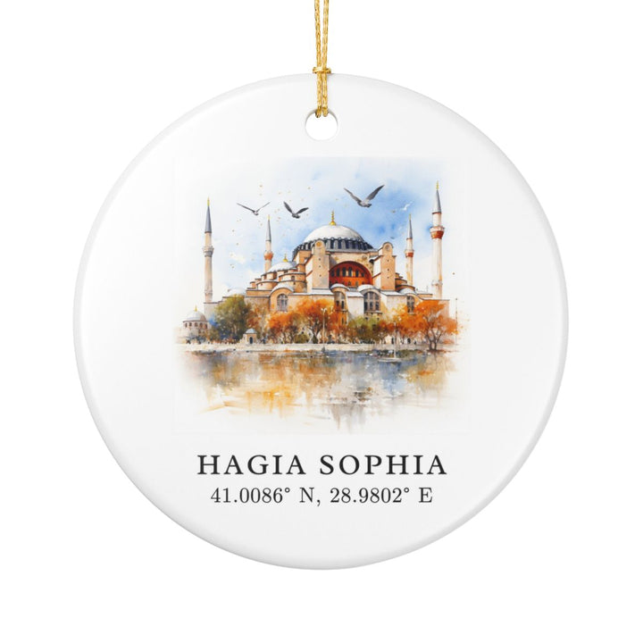 Hagia Sophia Istanbul Turkey Ornament: Unique Hagia Sophia Istanbul Souvenir, Hagia Sophia Istanbul Turkey Xmas Decor, and Authentic Hagia Sophia Istanbul Gift
