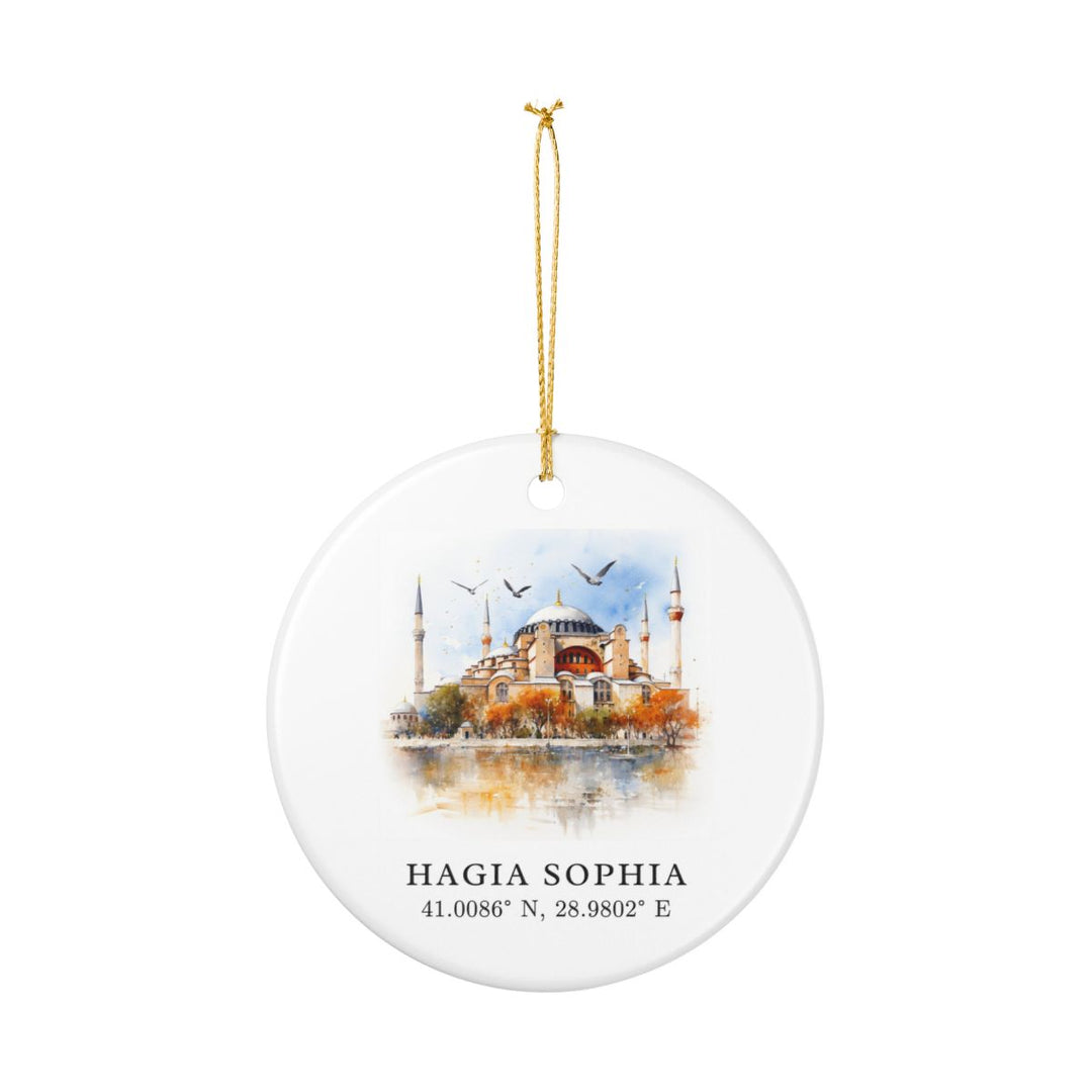 Hagia Sophia Istanbul Turkey Ornament: Unique Hagia Sophia Istanbul Souvenir, Hagia Sophia Istanbul Turkey Xmas Decor, and Authentic Hagia Sophia Istanbul Gift
