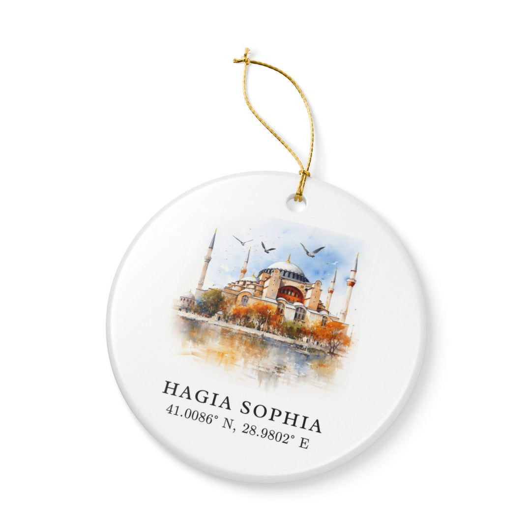 Hagia Sophia Istanbul Turkey Ornament: Unique Hagia Sophia Istanbul Souvenir, Hagia Sophia Istanbul Turkey Xmas Decor, and Authentic Hagia Sophia Istanbul Gift