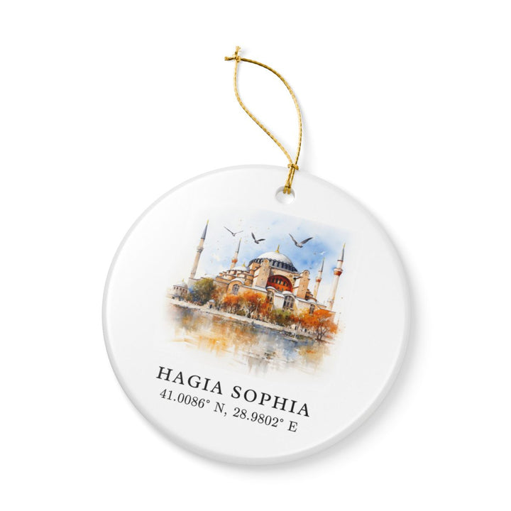 Hagia Sophia Istanbul Turkey Ornament: Unique Hagia Sophia Istanbul Souvenir, Hagia Sophia Istanbul Turkey Xmas Decor, and Authentic Hagia Sophia Istanbul Gift