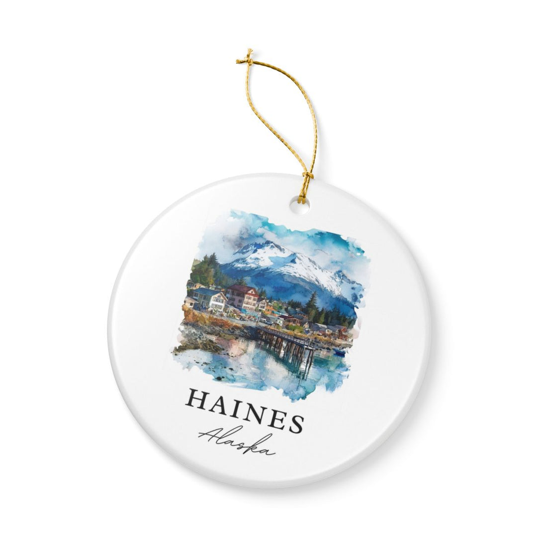 Haines Alaska Ornament: Unique Haines Alaska Souvenir, Haines Alaska Xmas Decor, and Authentic Haines Alaska Gift