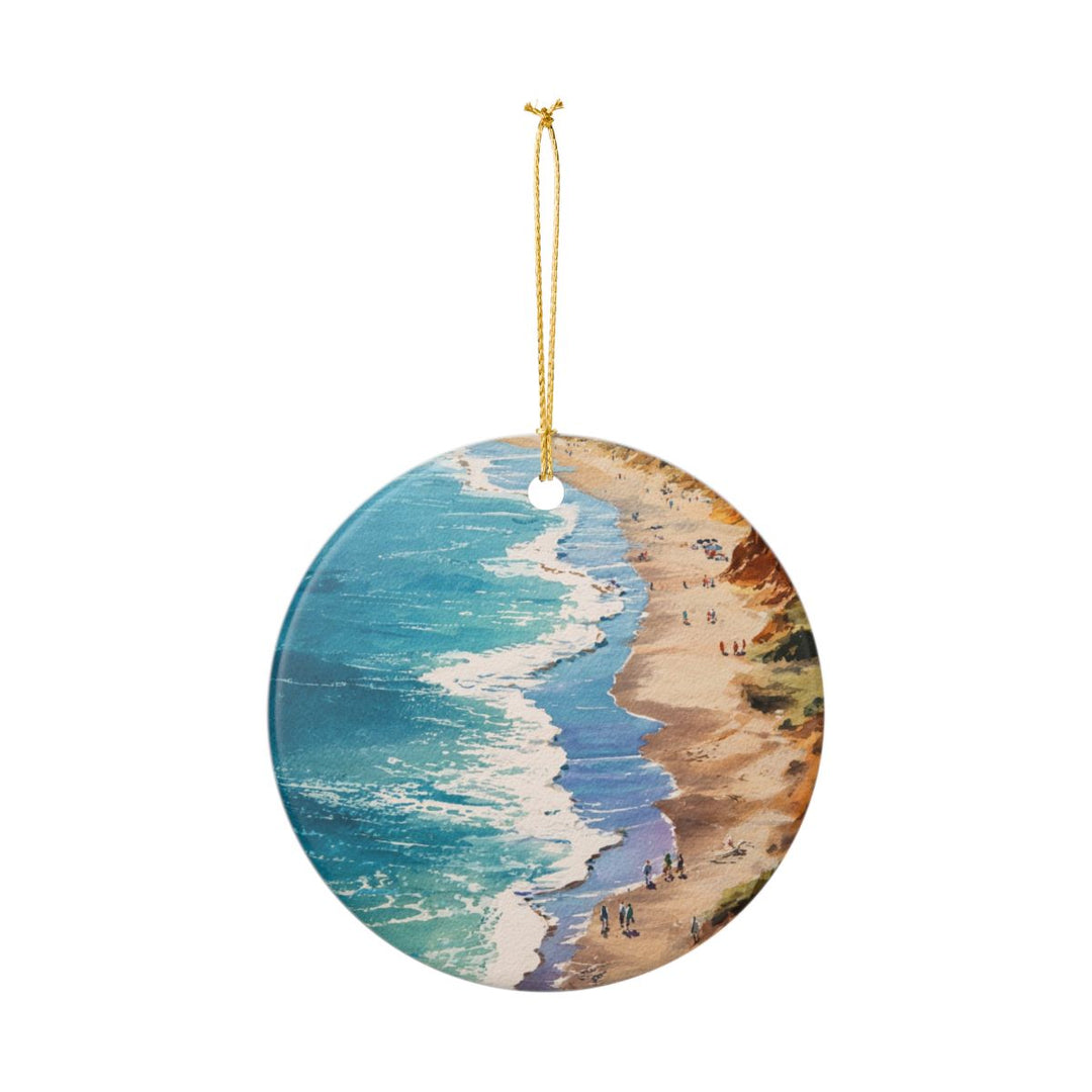 Half Moon Bay California USA Ornament: Unique Half Moon Bay Souvenir, Half Moon Bay California Xmas Decor, and Authentic Half Moon Bay Gift