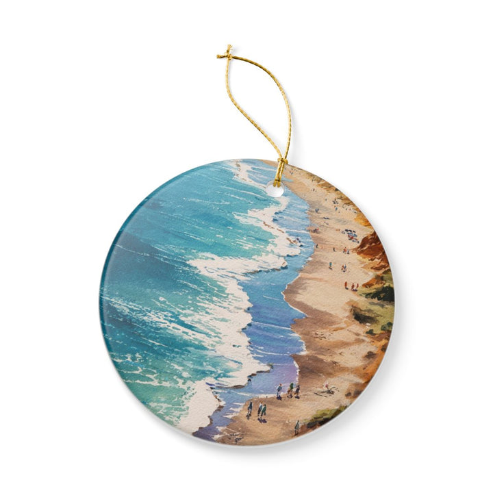 Half Moon Bay California USA Ornament: Unique Half Moon Bay Souvenir, Half Moon Bay California Xmas Decor, and Authentic Half Moon Bay Gift