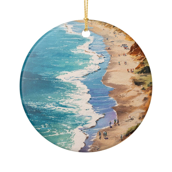 Half Moon Bay California USA Ornament: Unique Half Moon Bay Souvenir, Half Moon Bay California Xmas Decor, and Authentic Half Moon Bay Gift