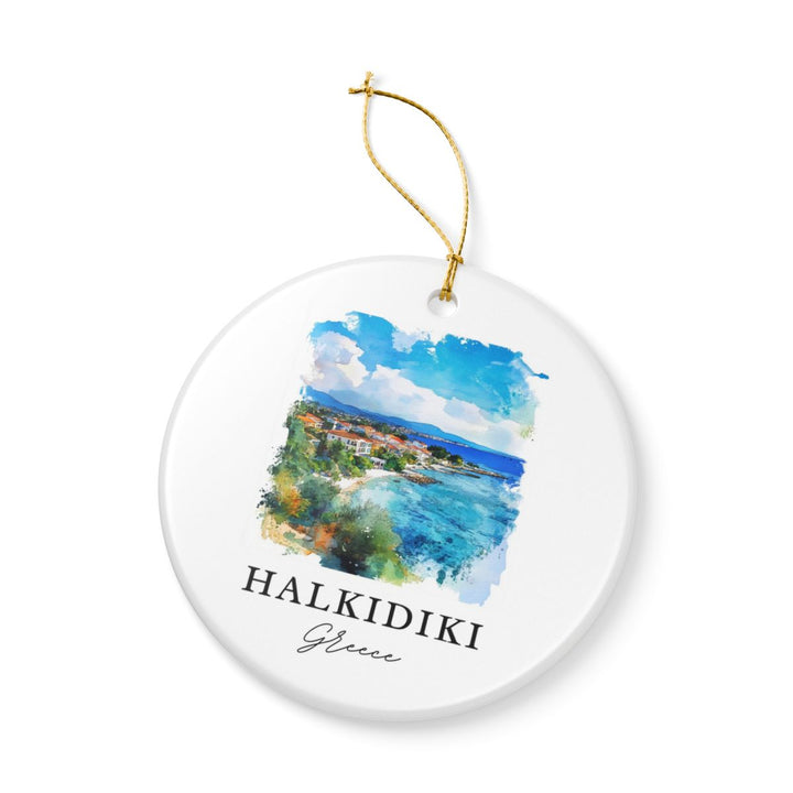 Halkidiki Ornament: Unique Halkidiki Souvenir, Halkidiki Xmas Decor, and Authentic Halkidiki Gift