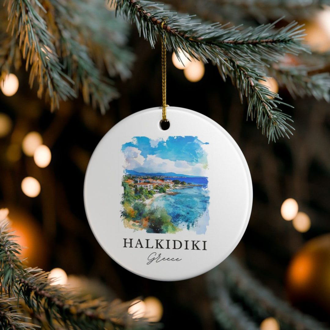 Halkidiki Ornament: Unique Halkidiki Souvenir, Halkidiki Xmas Decor, and Authentic Halkidiki Gift
