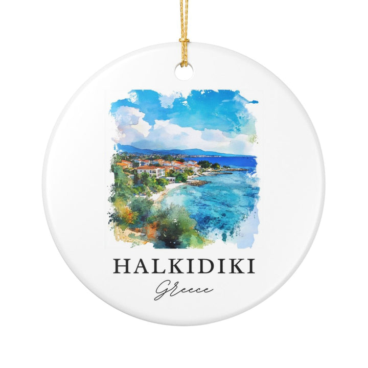 Halkidiki Ornament: Unique Halkidiki Souvenir, Halkidiki Xmas Decor, and Authentic Halkidiki Gift