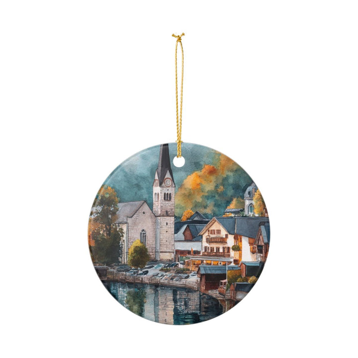 Hallstatt Austria Ornament: Unique Hallstatt Souvenir, Hallstatt Austria Xmas Decor, and Authentic Hallstatt Gift