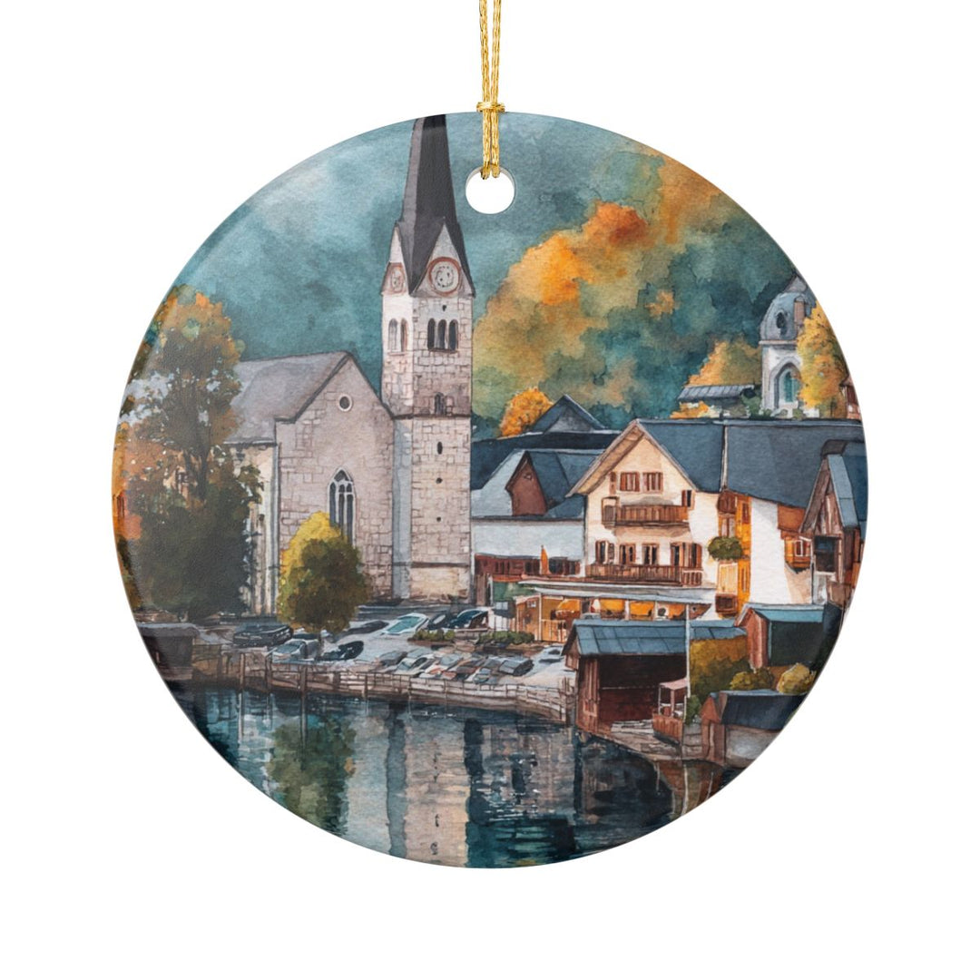Hallstatt Austria Ornament: Unique Hallstatt Souvenir, Hallstatt Austria Xmas Decor, and Authentic Hallstatt Gift