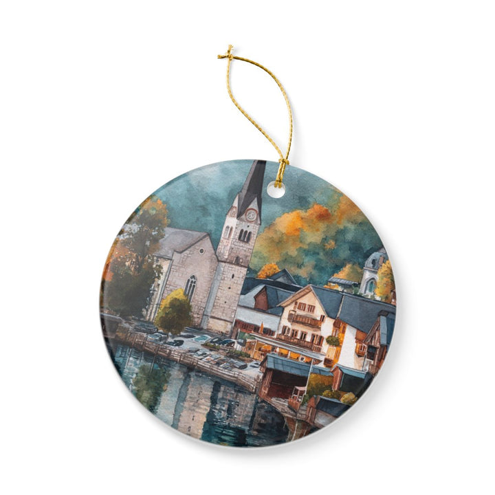 Hallstatt Austria Ornament: Unique Hallstatt Souvenir, Hallstatt Austria Xmas Decor, and Authentic Hallstatt Gift
