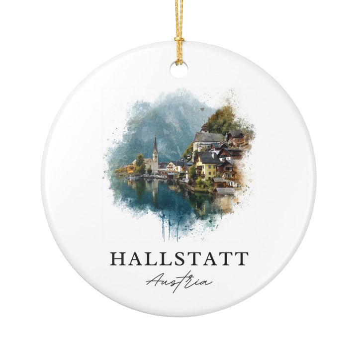 Hallstatt Austria Ornament: Unique Hallstatt Souvenir, Hallstatt Austria Xmas Decor, and Authentic Hallstatt Gift