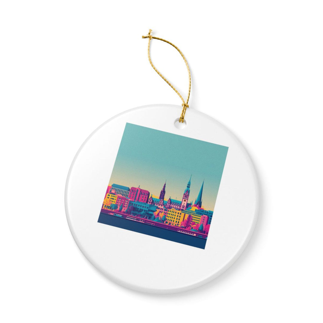 Hamburg Ornament: Unique Hamburg Souvenir, Hamburg Xmas Decor, and Authentic Hamburg Gift