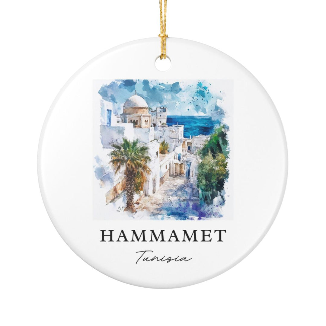 Hammamet Ornament: Unique Hammamet Souvenir, Hammamet Xmas Decor, and Authentic Hammamet Gift