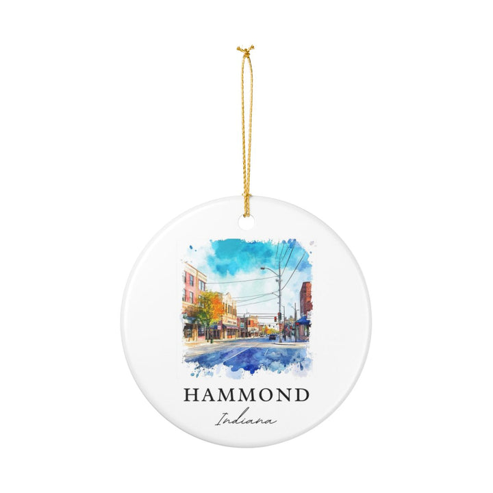 Hammond Indiana Ornament: Unique Hammond Indiana Souvenir, Hammond Indiana Xmas Decor, and Authentic Hammond Indiana Gift