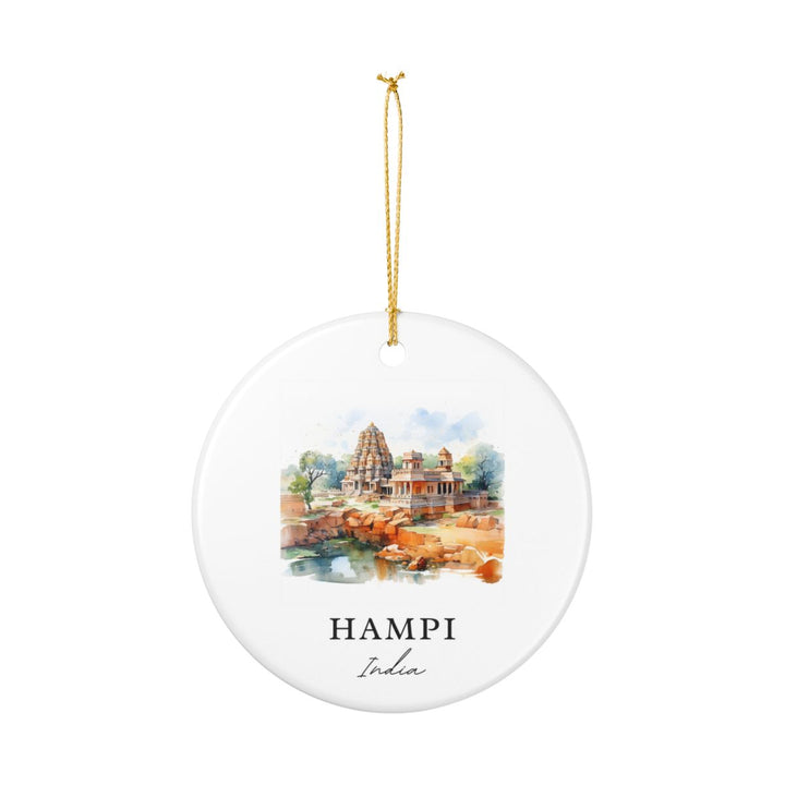 Hampi India Ornament: Unique Hampi India Souvenir, Hampi India Xmas Decor, and Authentic Hampi India Gift