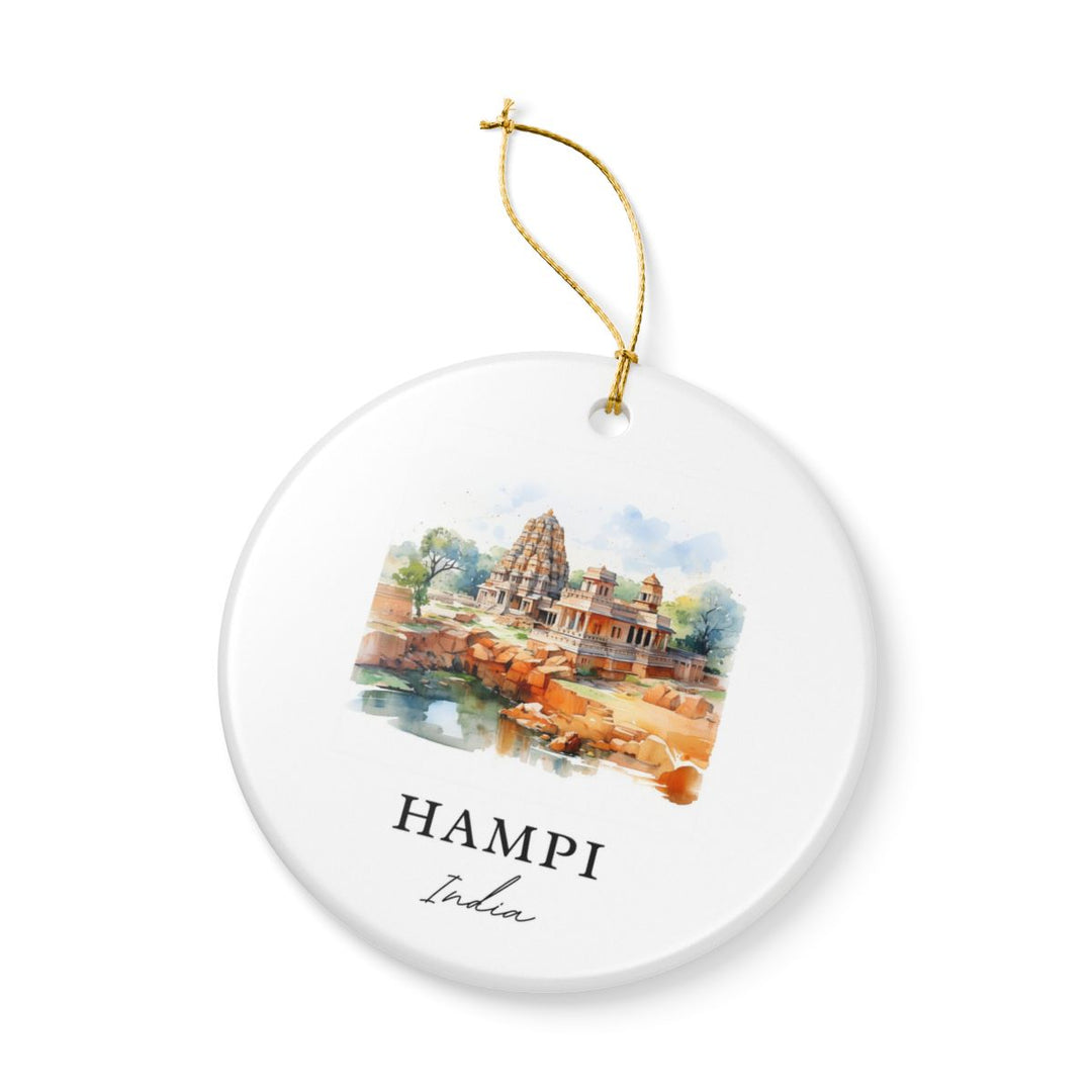 Hampi India Ornament: Unique Hampi India Souvenir, Hampi India Xmas Decor, and Authentic Hampi India Gift