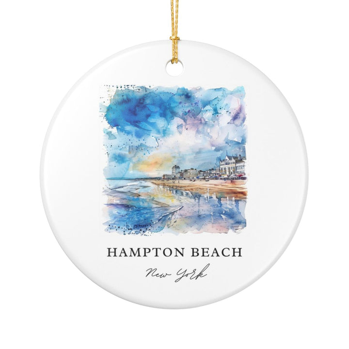 Hampton Beach Ornament: Unique Hampton Beach Souvenir, Hampton Beach Xmas Decor, and Authentic Hampton Beach Gift