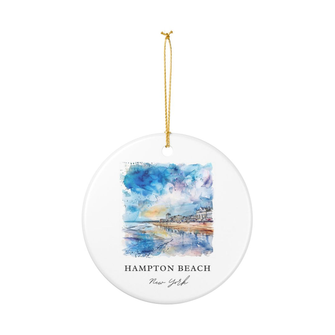 Hampton Beach Ornament: Unique Hampton Beach Souvenir, Hampton Beach Xmas Decor, and Authentic Hampton Beach Gift