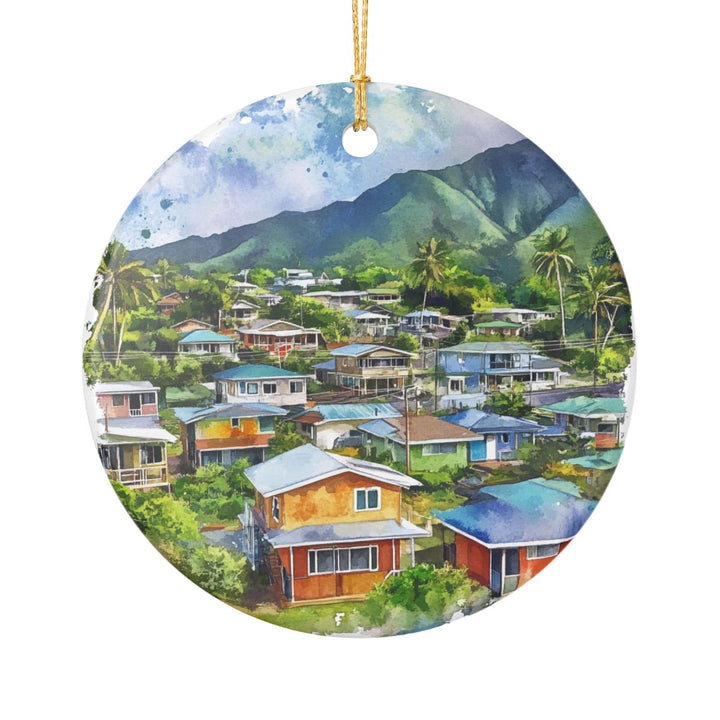 Hanapepe Kauai USA Ornament: Unique Hanapepe Kauai Souvenir, Hanapepe Kauai USA Xmas Decor, and Authentic Hanapepe Kauai Gift