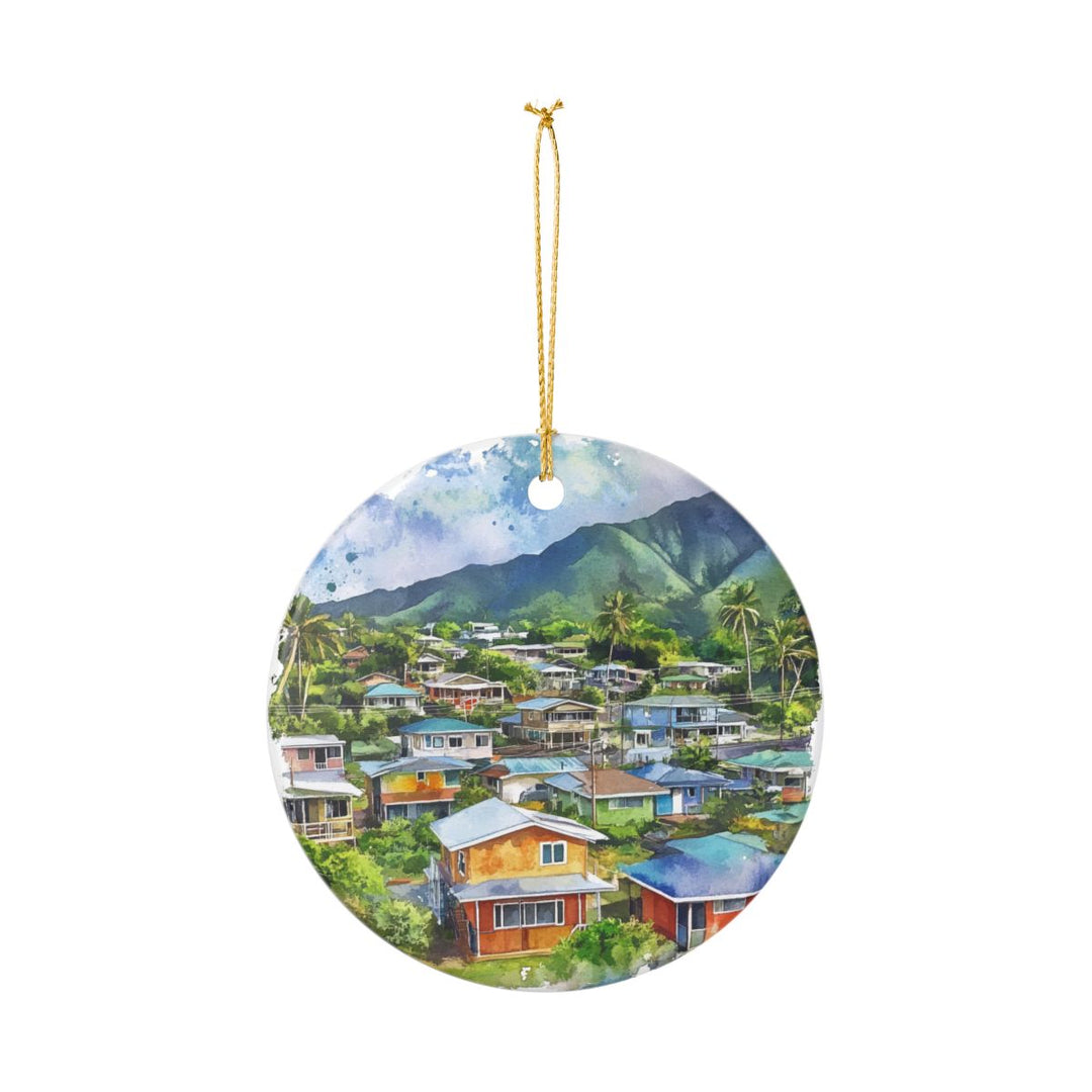 Hanapepe Kauai USA Ornament: Unique Hanapepe Kauai Souvenir, Hanapepe Kauai USA Xmas Decor, and Authentic Hanapepe Kauai Gift