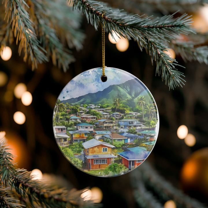 Hanapepe Kauai USA Ornament: Unique Hanapepe Kauai Souvenir, Hanapepe Kauai USA Xmas Decor, and Authentic Hanapepe Kauai Gift