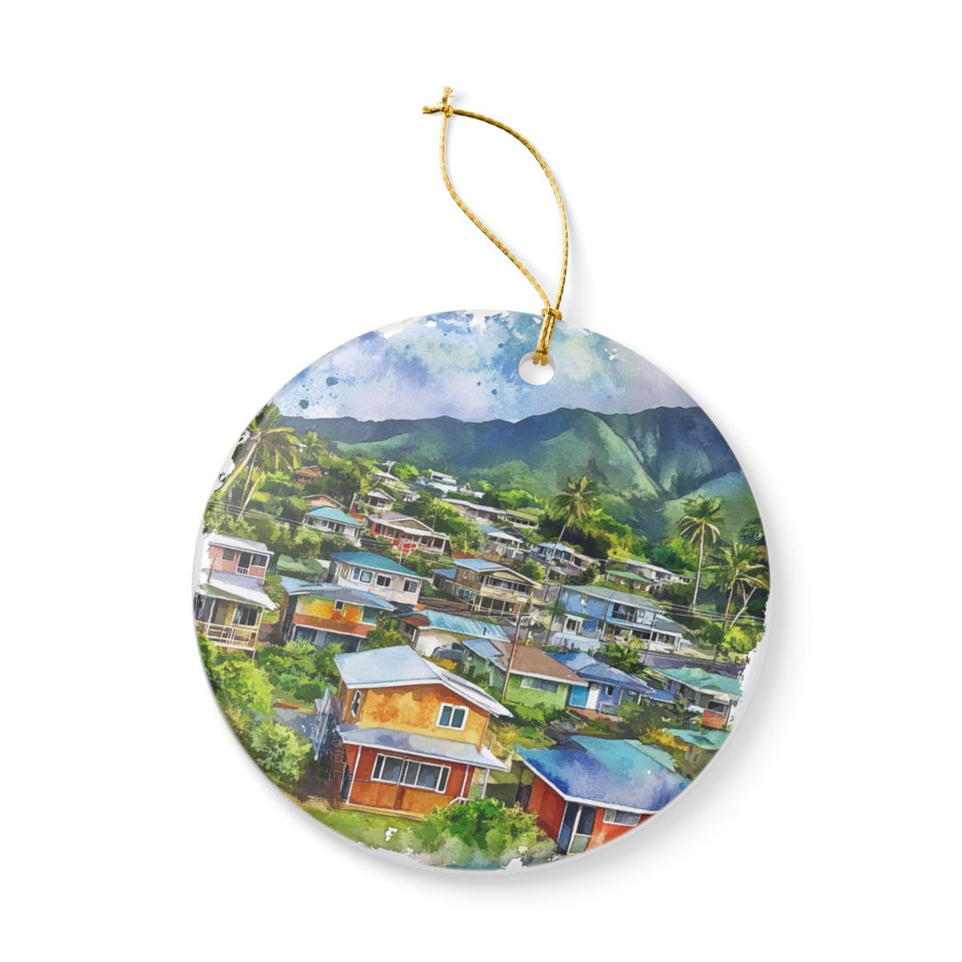 Hanapepe Kauai USA Ornament: Unique Hanapepe Kauai Souvenir, Hanapepe Kauai USA Xmas Decor, and Authentic Hanapepe Kauai Gift