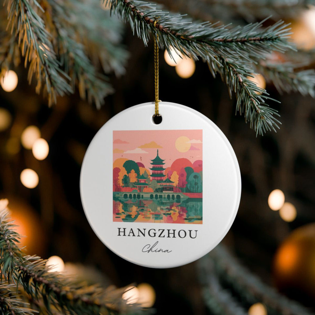 Hangzhou China Ornament: Unique Hangzhou China Souvenir, Hangzhou China Xmas Decor, and Authentic Hangzhou China Gift