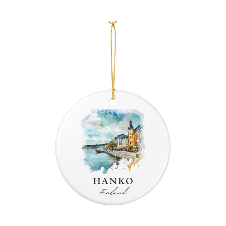 Hanko Finland Ornament: Unique Hanko Finland Souvenir, Hanko Finland Xmas Decor, and Authentic Hanko Finland Gift
