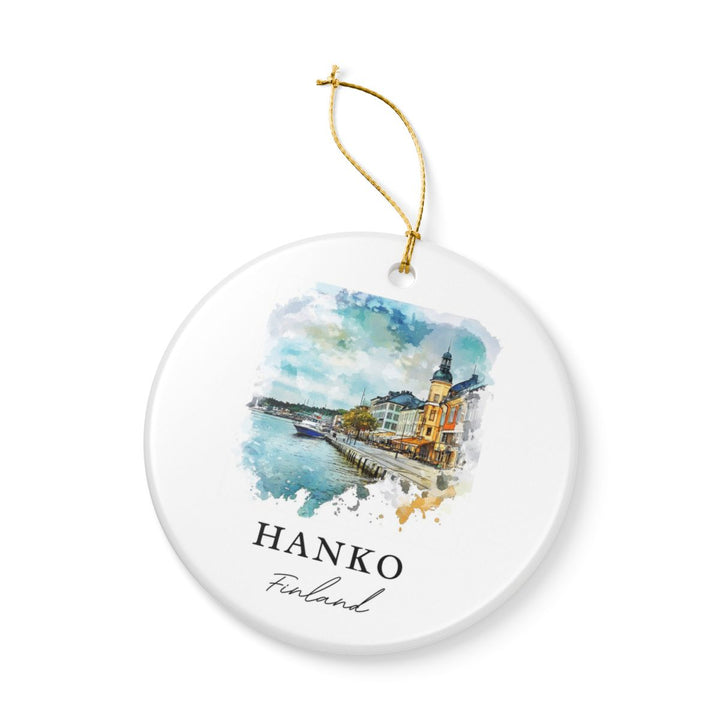 Hanko Finland Ornament: Unique Hanko Finland Souvenir, Hanko Finland Xmas Decor, and Authentic Hanko Finland Gift