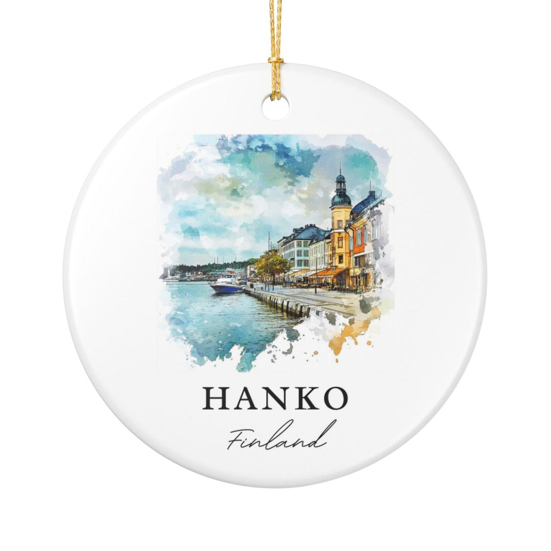 Hanko Finland Ornament: Unique Hanko Finland Souvenir, Hanko Finland Xmas Decor, and Authentic Hanko Finland Gift