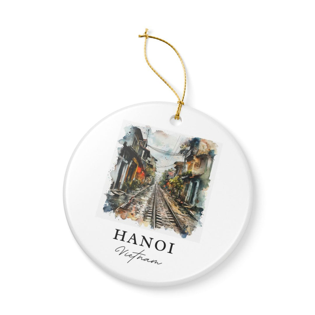 Hanoi Vietnam Ornament: Unique Hanoi Souvenir, Hanoi Vietnam Xmas Decor, and Authentic Hanoi Gift