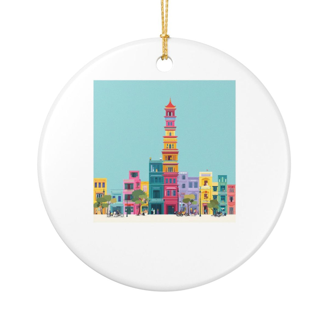 Hanoi Vietnam Ornament: Unique Hanoi Souvenir, Hanoi Vietnam Xmas Decor, and Authentic Hanoi Gift