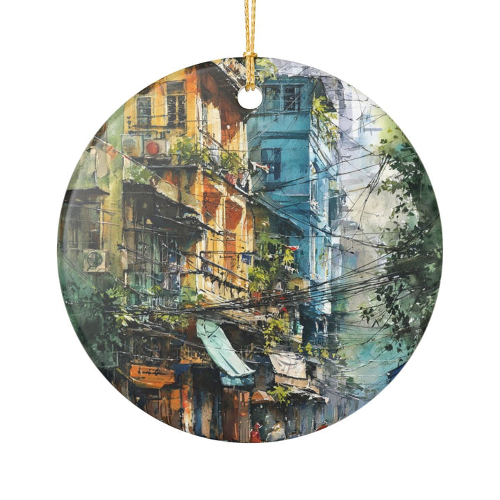 Hanoi Vietnam Ornament: Unique Hanoi Souvenir, Hanoi Vietnam Xmas Decor, and Authentic Hanoi Gift